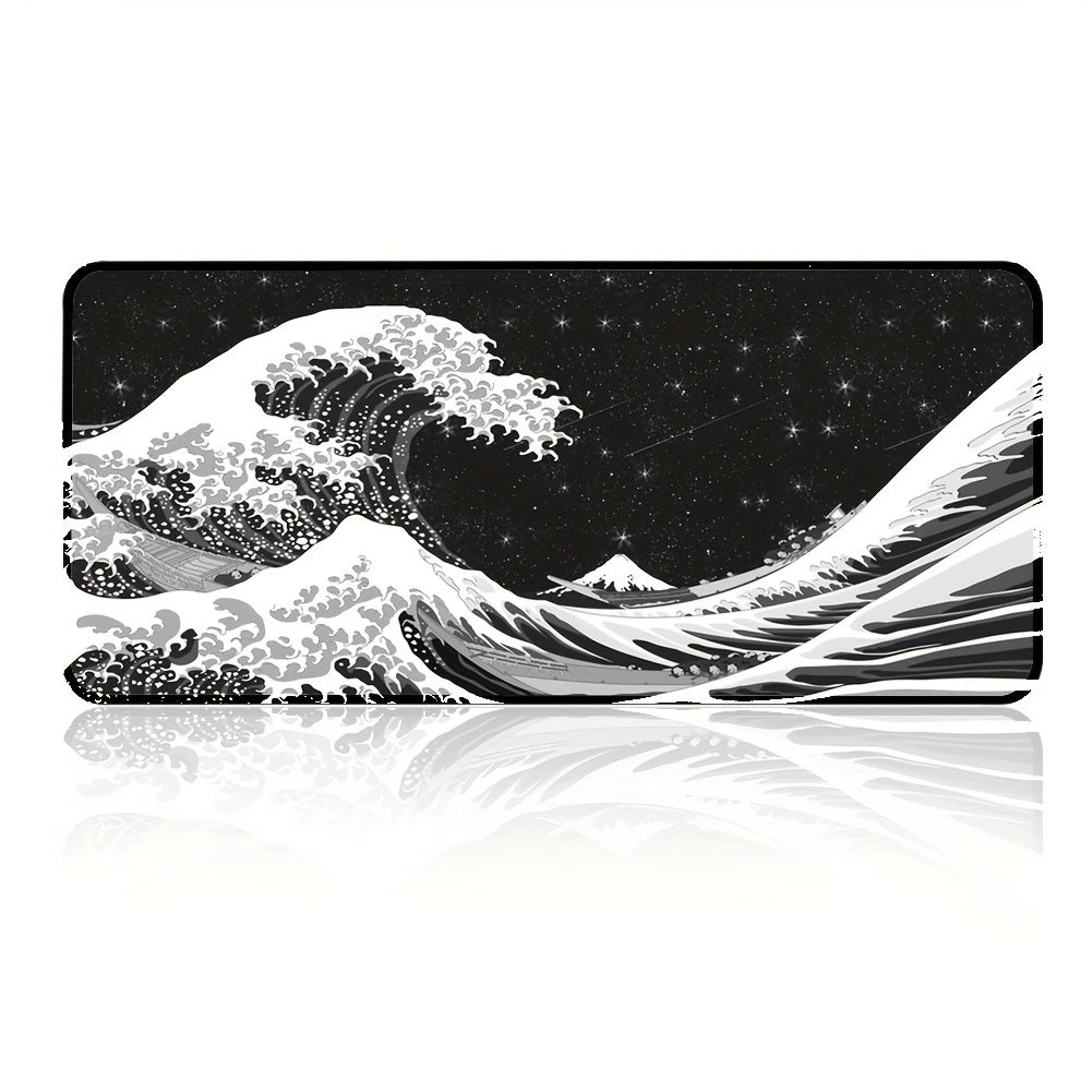 Wave Pattern Extended Gaming Mouse Pad 80x30cm