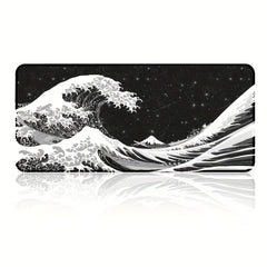 Wave Pattern Extended Gaming Mouse Pad 80x30cm
