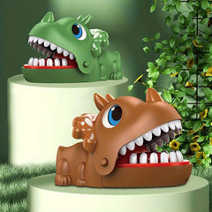 Colorful Dinosaur Finger Biting Toy Interactive Family Game Soft Tipped