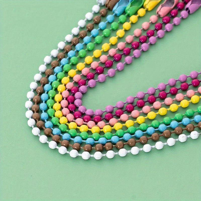100pcs Colorful Bead Chain for Jewelry Making