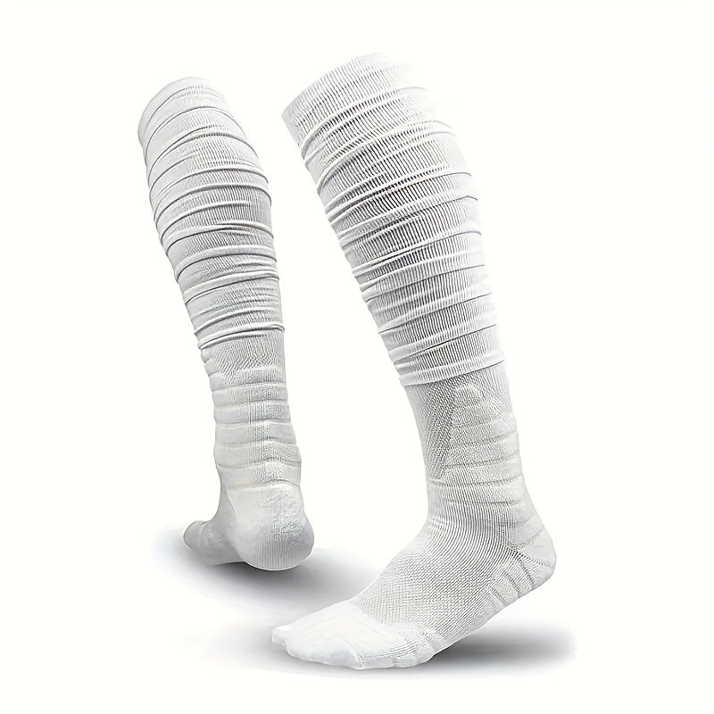4 Pairs Extra Long Football Socks for Men & Boys