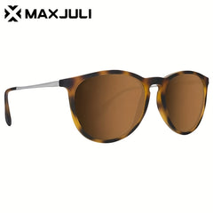Maxjuli Women's Polarized Sunglasses - Stylish Metal Shades for Football Game