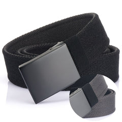 Double sided Canvas Belt Young Men's Buckle Belt