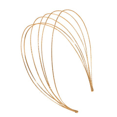 Alloy Golden Metal Wide Hair Band Head Band Solid Hair Hoop Hair Accessories