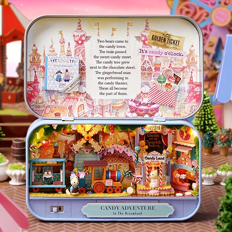 DIY Hut Box Theater 3D Puzzle Model Birthday Gift For Girls And Children