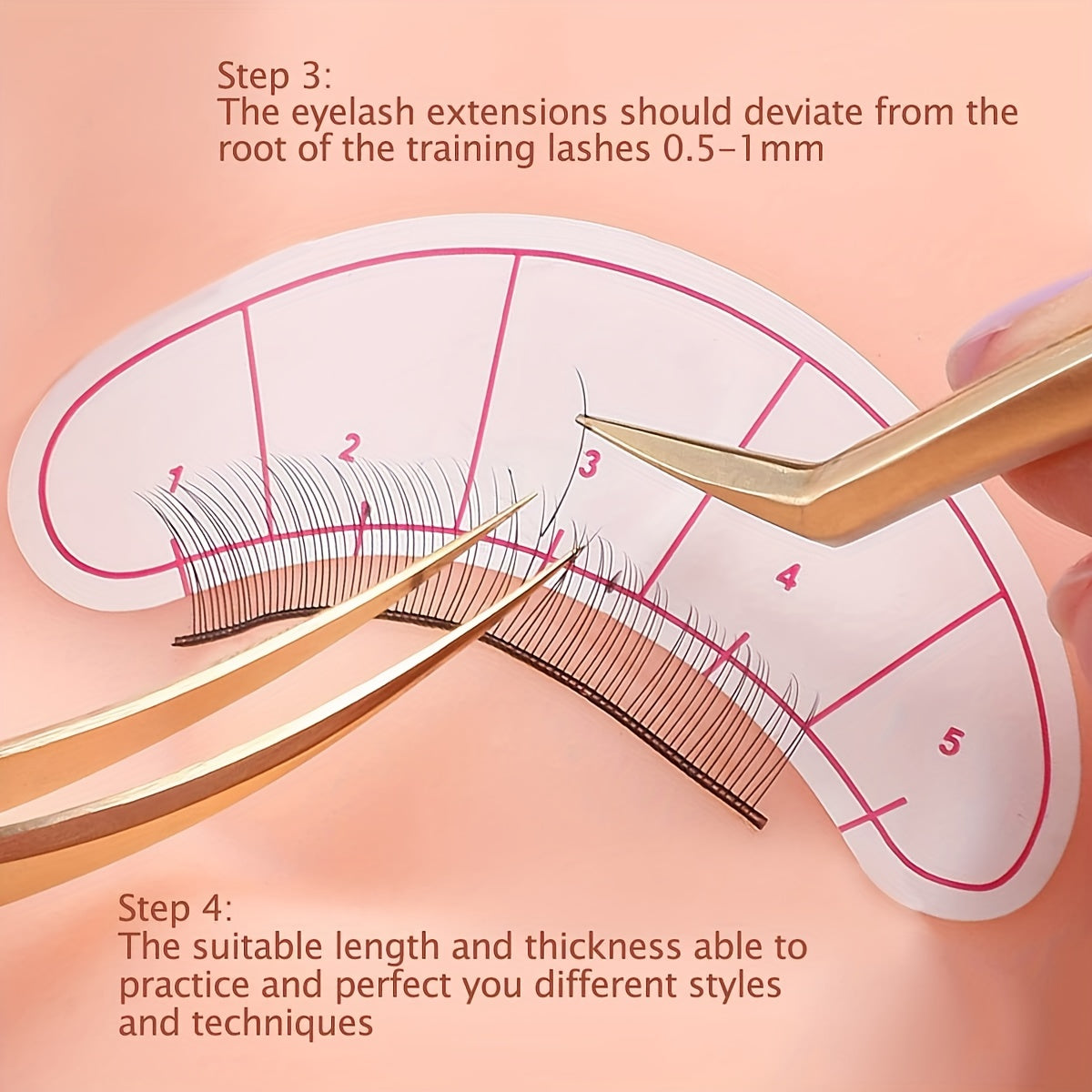 Lash Mannequin Head 25 Pairs Practice Lashes For Eyelash Extensions Training