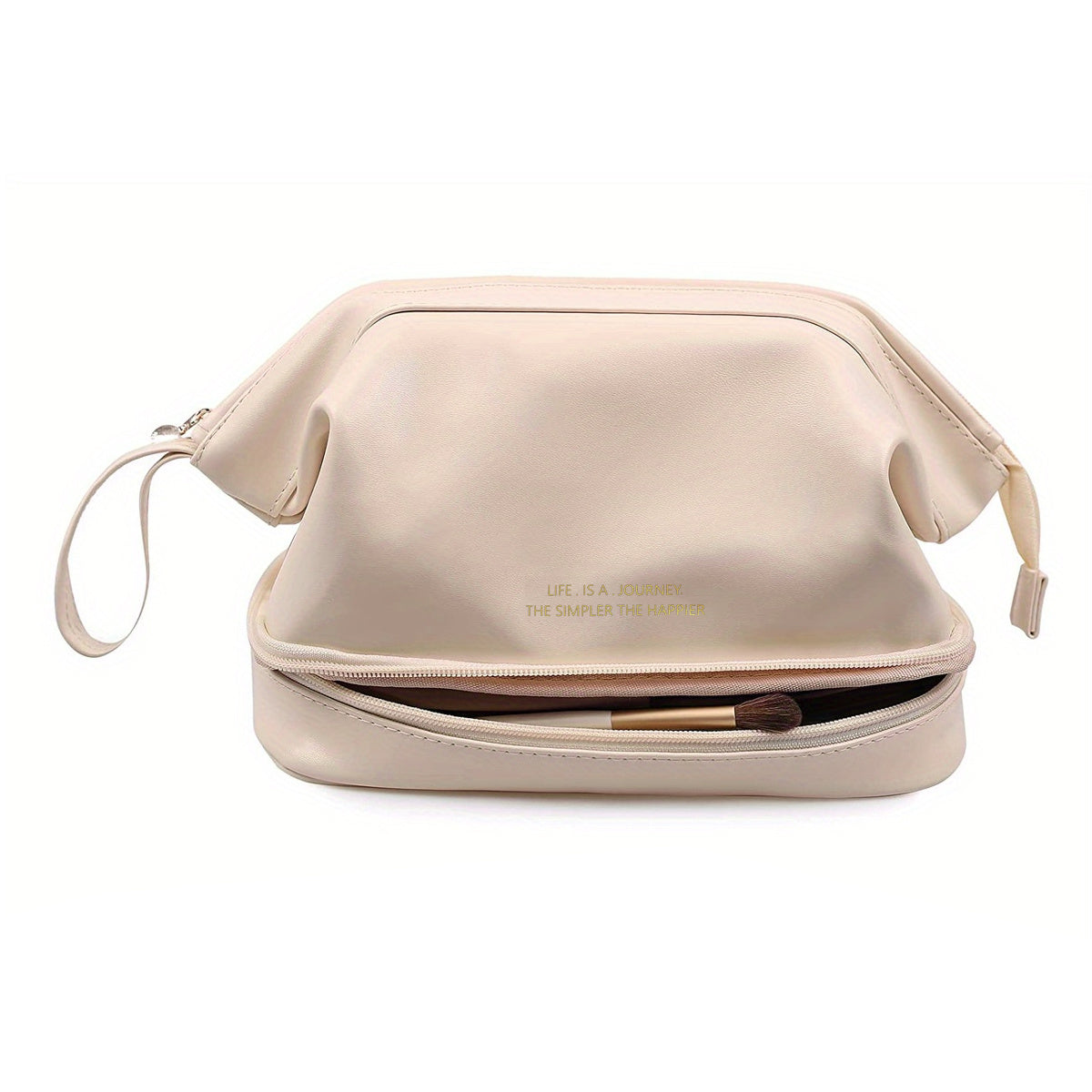 Double Layer Cosmetics Storage Bag Waterproof Makeup Pouch