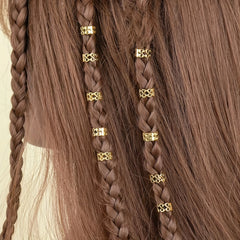 10pcs Vintage Style Hair Rings for Braiding Hair