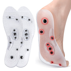 Acupressure Magnetic Massage Insoles Men Women Silicone Foot Massager Shoe Pad