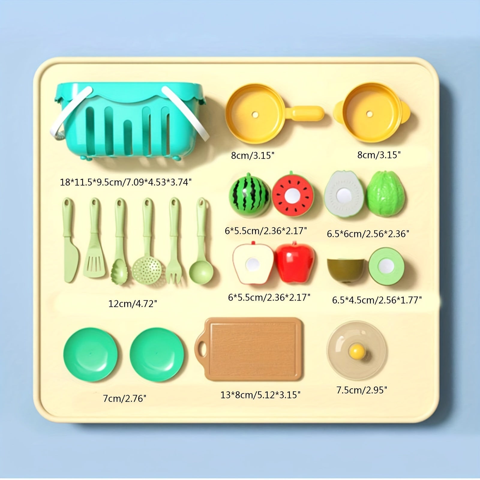 Kids Play House Fruit and Vegetable Kitchen Toy Set