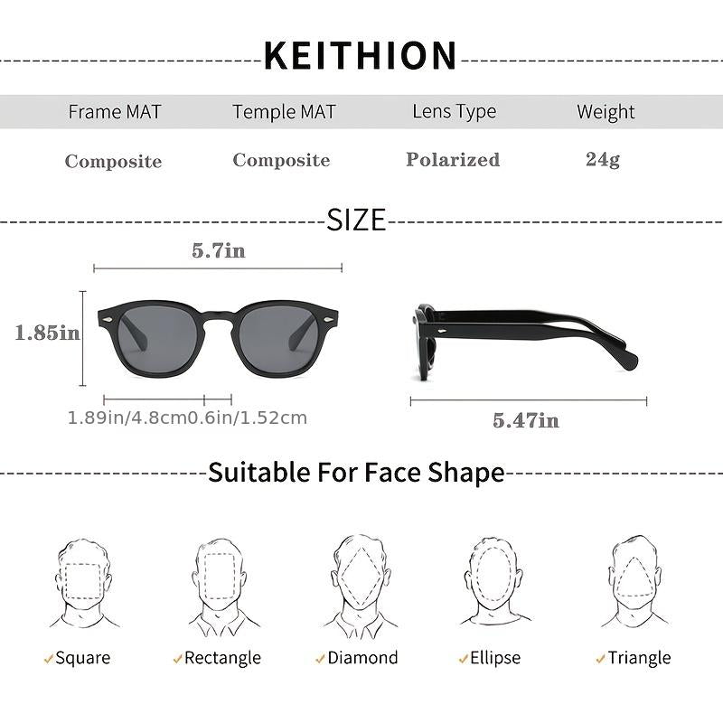Unisex Polarized Round Tinted Sunglasses Vintage Style