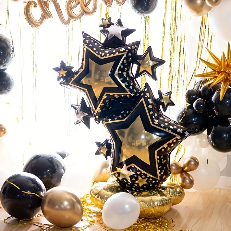 6 Cm 3D Starlight Aluminum Film Balloon Single Party Birthday Decoration