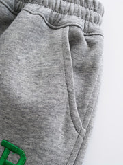 Boys Letter Embroidered Active Sweatpants Jogger Sports Pants