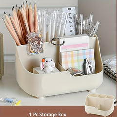 Large Capacity Five Grid Desktop Storage Box