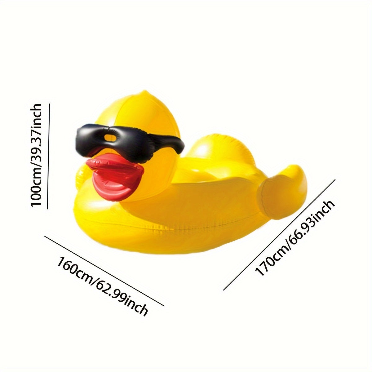 Large Yellow Duck Inflatable Water Toy with Beverage Holders