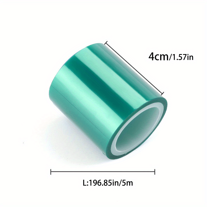 5m High Temp Resistant Green Tape For DIY UV Epoxy Resin Mold