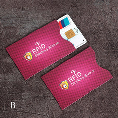 5 Copper Coated Tin Foil Card Sleeve RFID Shield Anti theft Blocker Protect