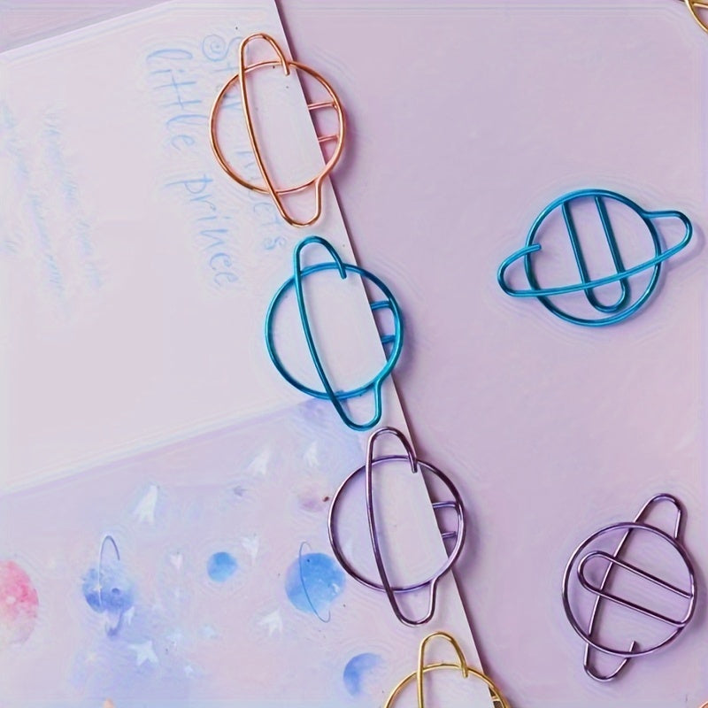 Paper Clip Creative Bookmark Metal Cartoon Pin Journal Clip Stationery