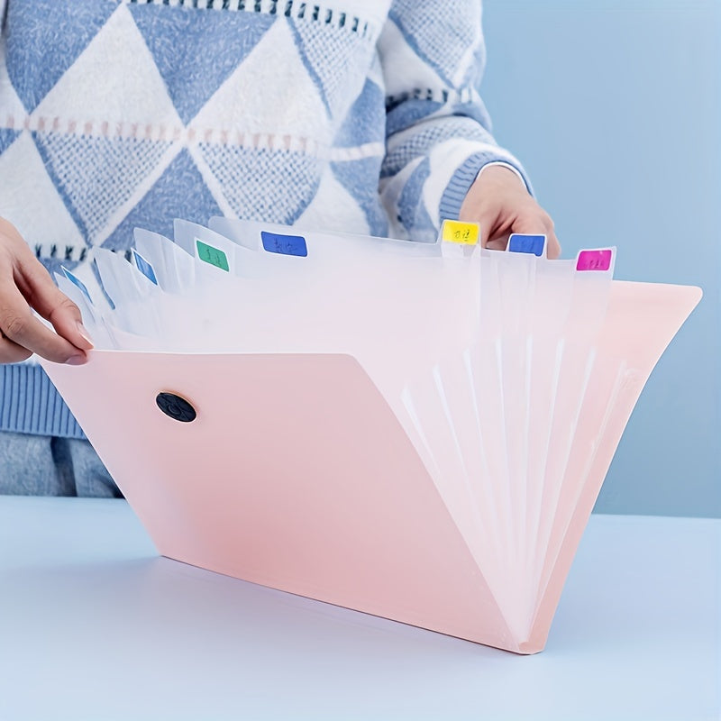 Morandi A4 File Folder Organ Bag Student Test Paper Bag
