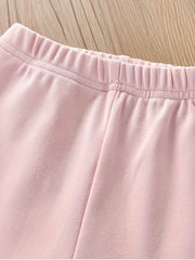 Bunny Print Leggings for Toddler Girls Slim Fit Stretch Pants