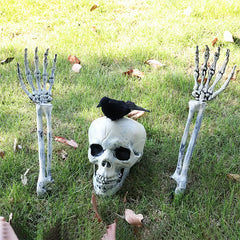 Halloween Simulation Skull Human Arm Haunted House Decor