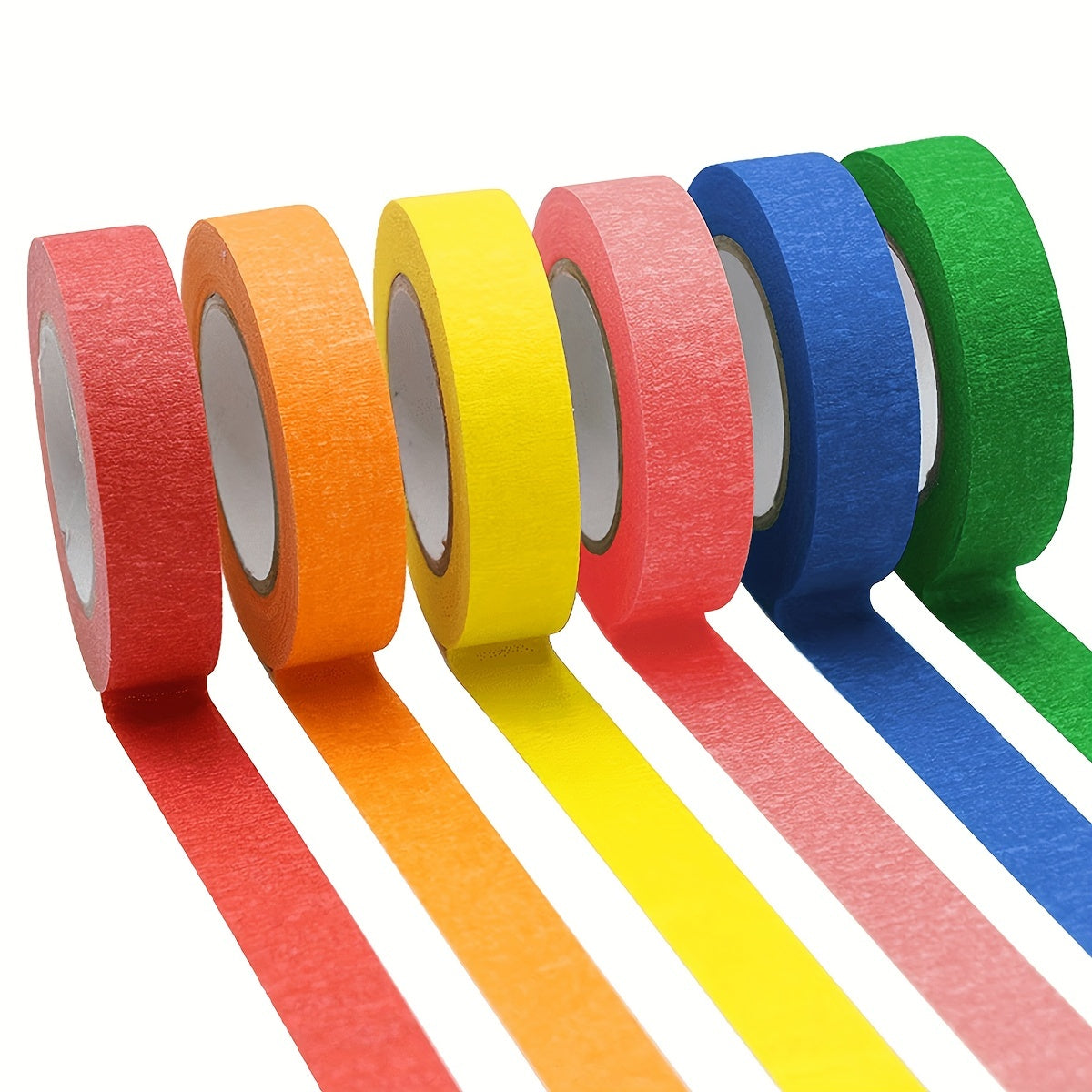 6pcs Rainbow Painter's Tape Roll for DIY Decoration - Art Supplies