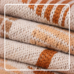 Boho Tassel Linen Blanket Vintage Stylish Plaid Sofa Mat for Home Outdoor