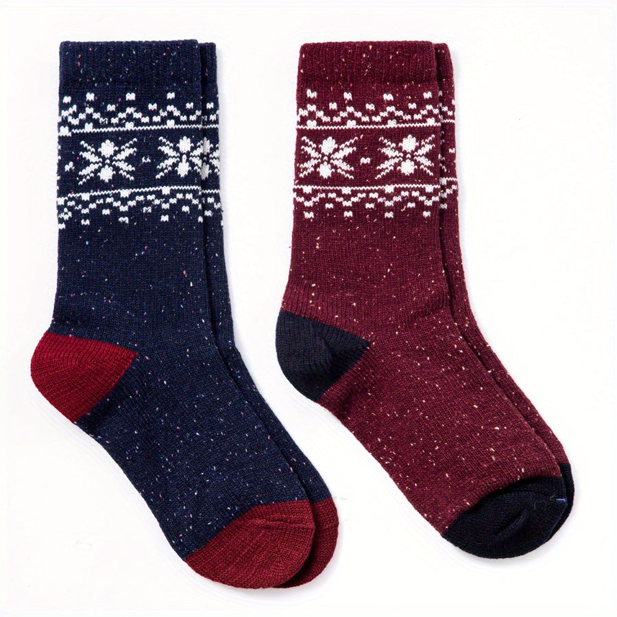 Geometric Pattern Mid Tube Socks Women's Stockings