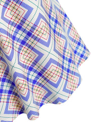 Plus Size Geometric Print Criss Cross Tank Top Women's Plus