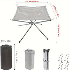 Portable Folding Campfire Rack for Camping