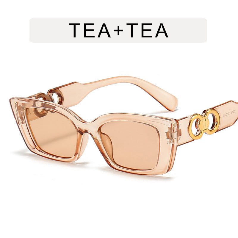 Vintage Oversized Cat Eye Sunglasses Women Sun Protection Lenses