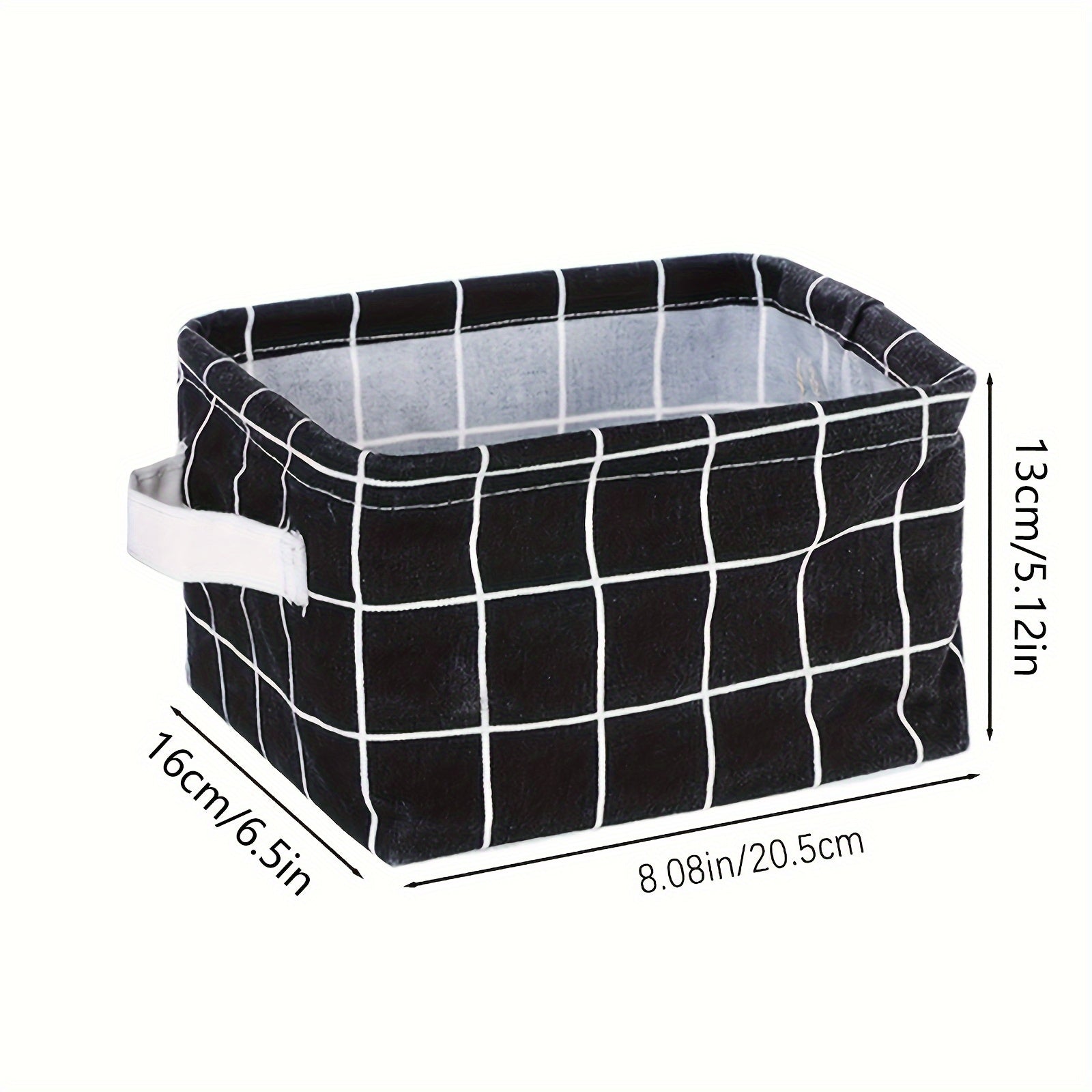 Mini Storage Basket Organizer For Makeup Book Baby Toy Canvas Bag