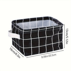 Mini Storage Basket Organizer For Makeup Book Baby Toy Canvas Bag