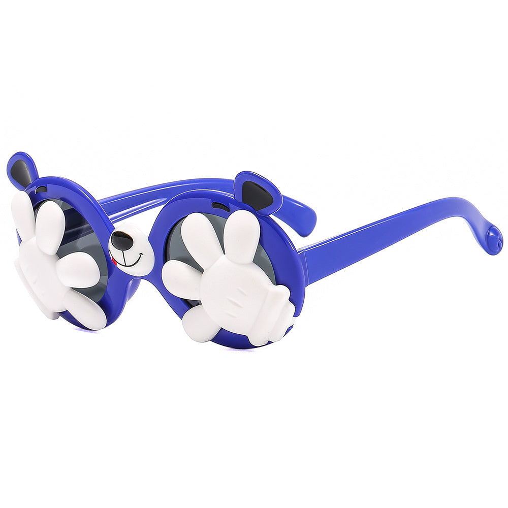 Girls Cute Cartoon Sunglasses Soft Silicone Polarized Decorative Glasses