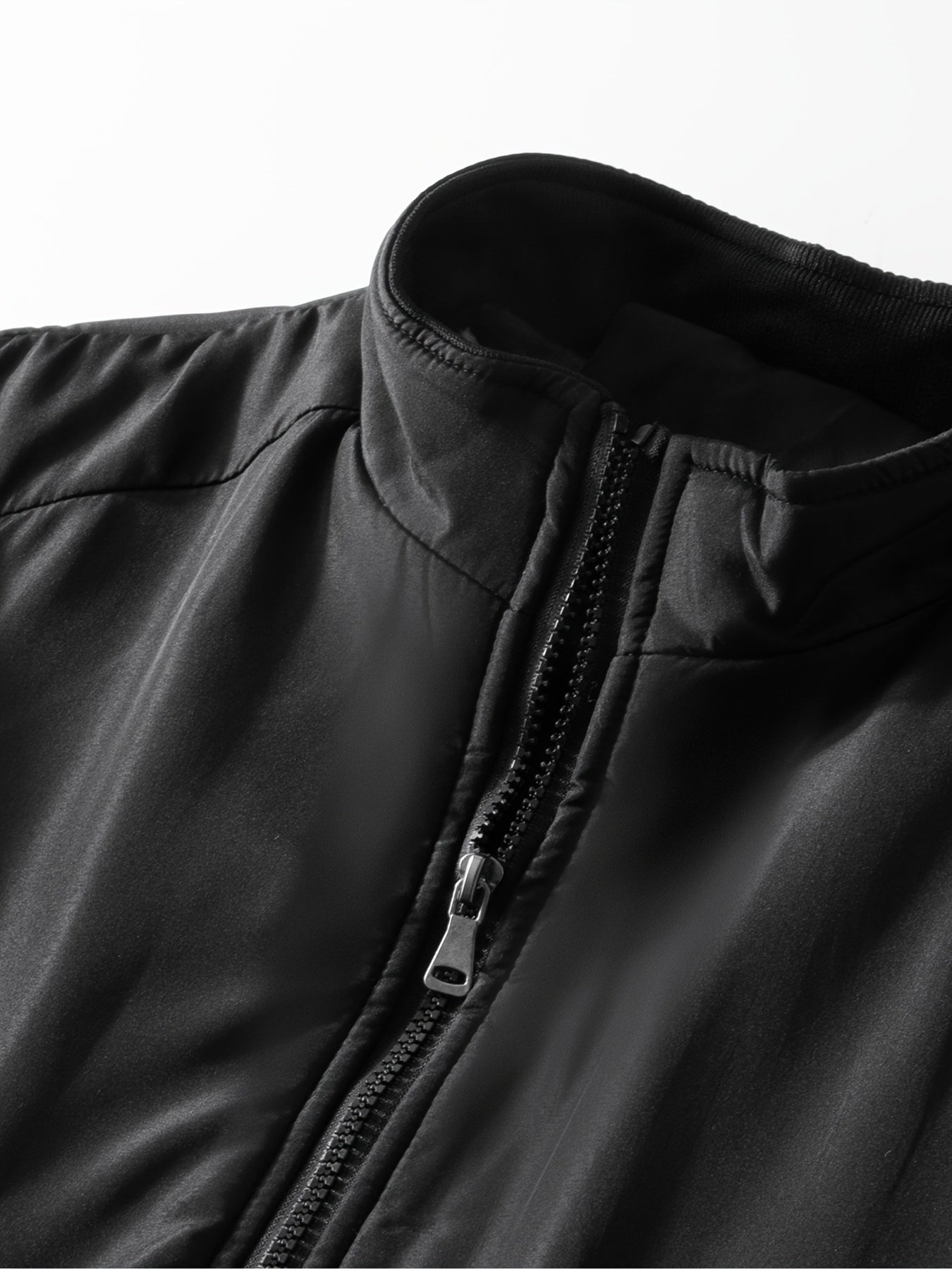 Men's Plush Winter Jacket Windproof Stand Collar