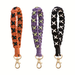 Cotton Rope Keychain Pendant for Ladies DIY - Car Keys Hook Lanyard Ornaments
