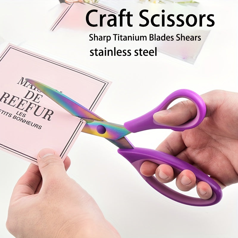 Titanium Office Scissors Craft Scissors Sharp Blades Sewing Scissors