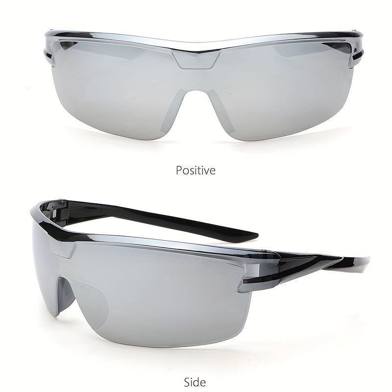 Y2K Wrap Sunglasses Semi Rimless Gradient Lens UV400