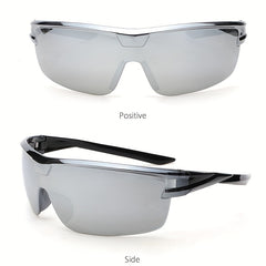 Y2K Wrap Sunglasses Semi Rimless Gradient Lens UV400