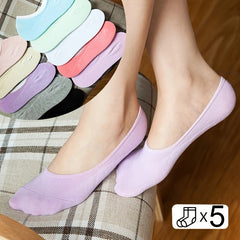 5 Pairs No Show Socks Low Cut Ankle Sock Pack Women's Stockings
