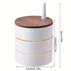 360 Degree Rotating Jewelry Storage Box for Earrings Rings and Small Items