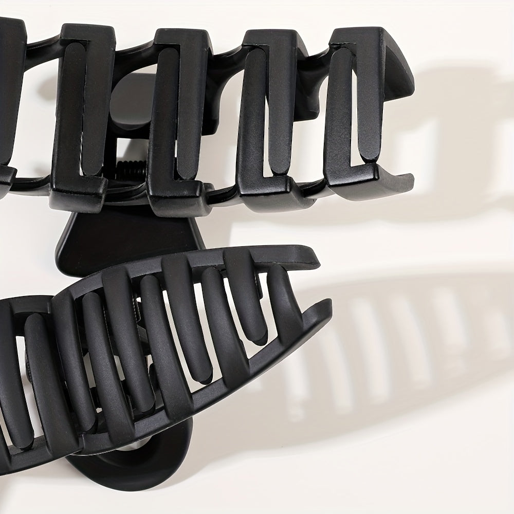 4pcs Classic Square Hair Claw Set for Women Girls