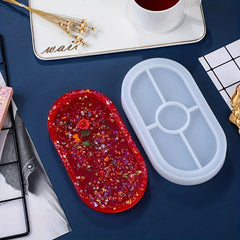 DIY Oval Tray Resin Mold Jewelry Making Plate Dish Mold