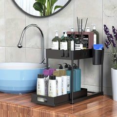 Kitchen Organizer Countertop Storage Rack Cabinet Pull out Sink Rack