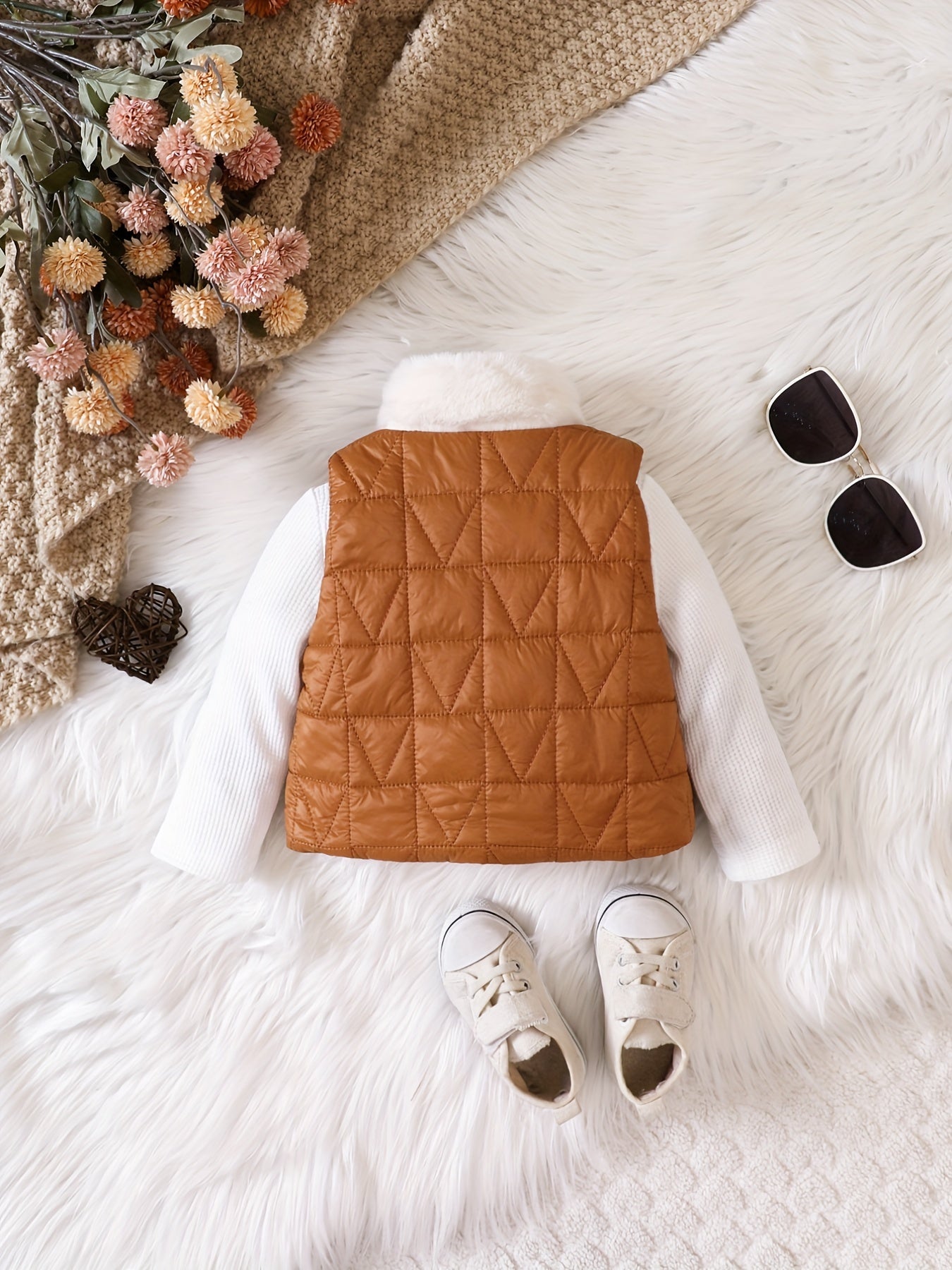Baby Girls Warm Down Coat Kids Furry Stand Collar