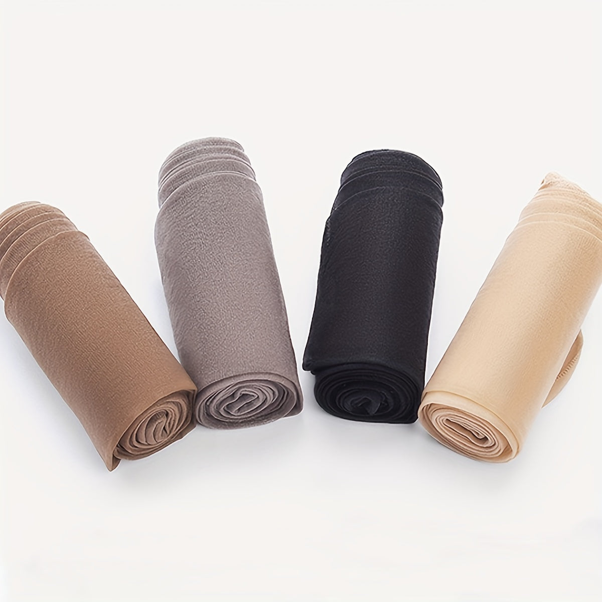 4 Pairs Sheer Tights High Waist Anti-snag Pantyhose Women's Stockings