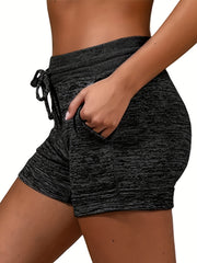 Dual Pockets Drawstring Shorts for Women