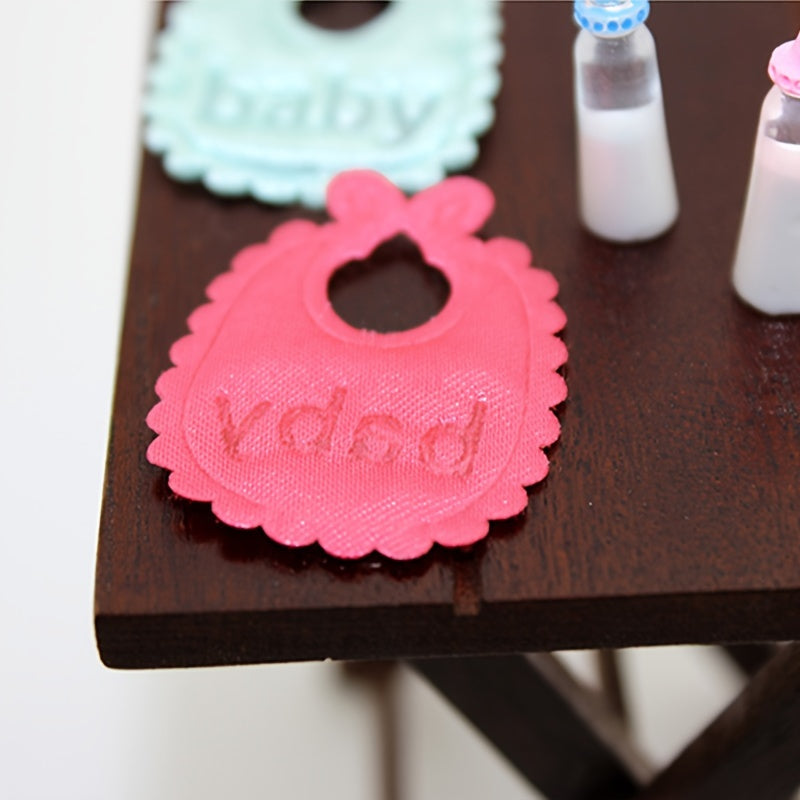 Dollhouse Food Play Scene Model Doll House with Bottle and Napkin Set