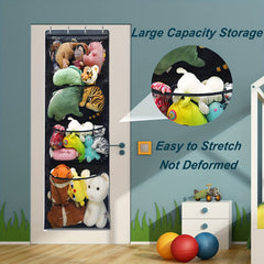 Over Door Stuffed Animal Storage Holder Hanging Toys Organizer