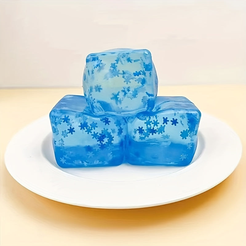 Sky Squeeze Relax Toy Slowly Rebound Snowflake Cube Fun Office Gift